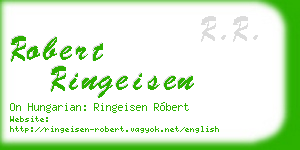 robert ringeisen business card